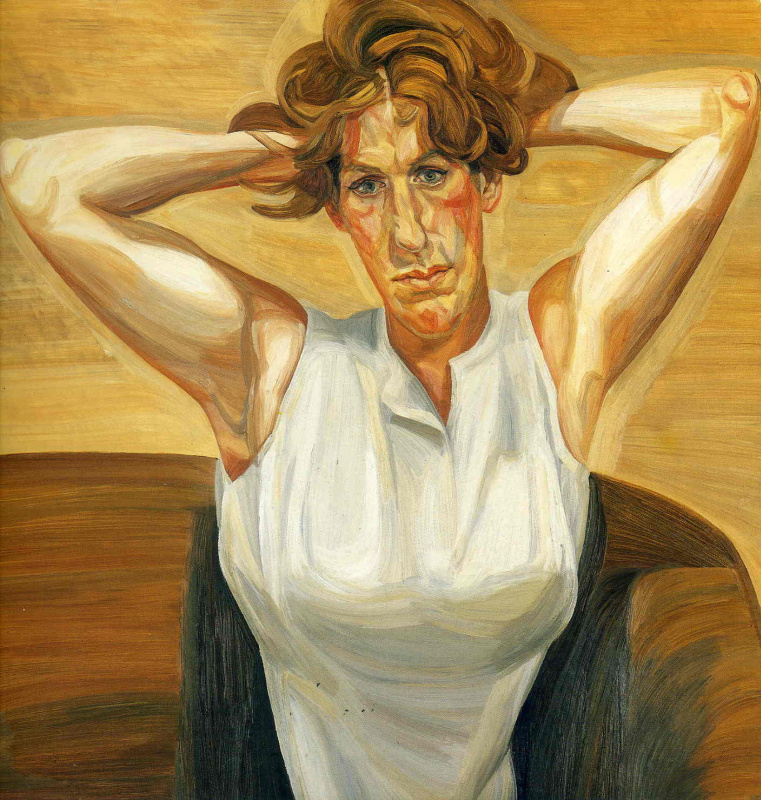 Lucien Freud. Figure with bare arms