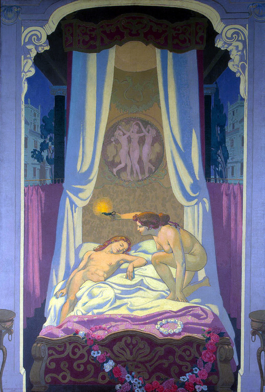 Maurice Denis. Psyche discovers that her mysterious lover is Cupid
