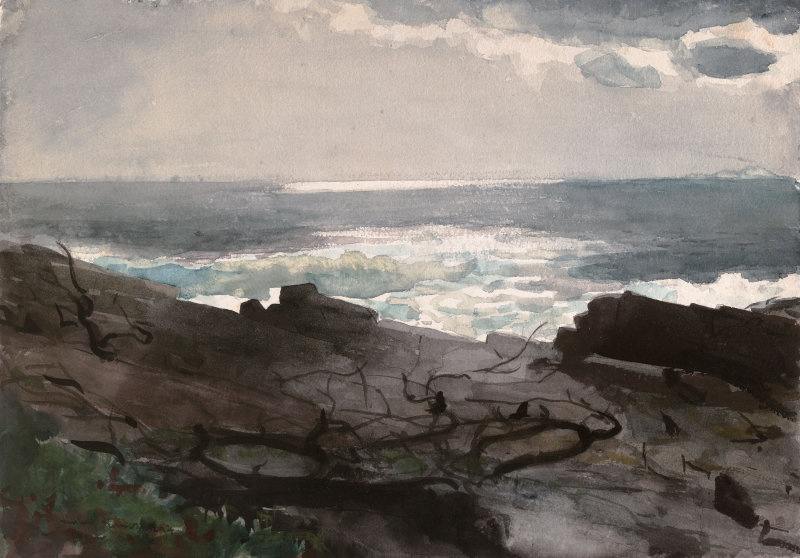 Winslow Homer. The sunlight and shadows. Peninsula Prouts Neck