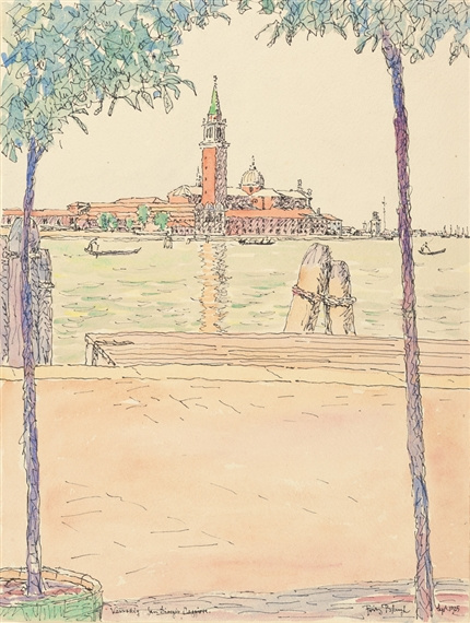 Fritz Bleuil. Venice, San Giorgio Maggiore