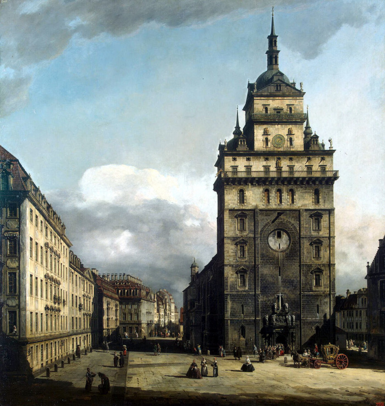 Bernardo Bellotto. The area in front of the Kreuzkirche in Dresden