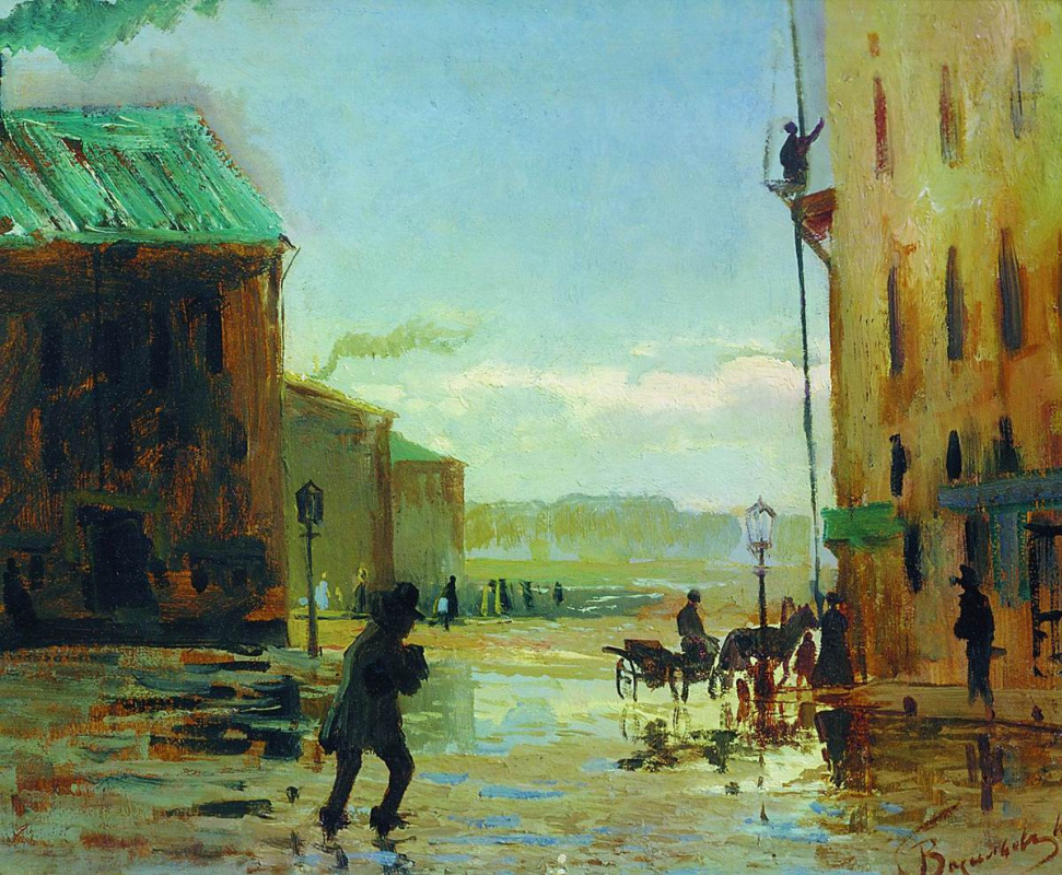 Fedor Vasiljev. After the rain. Spring in St. Petersburg.