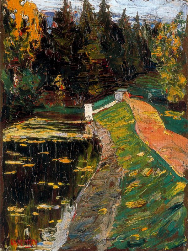 Wassily Kandinsky. Study for Sluice painting