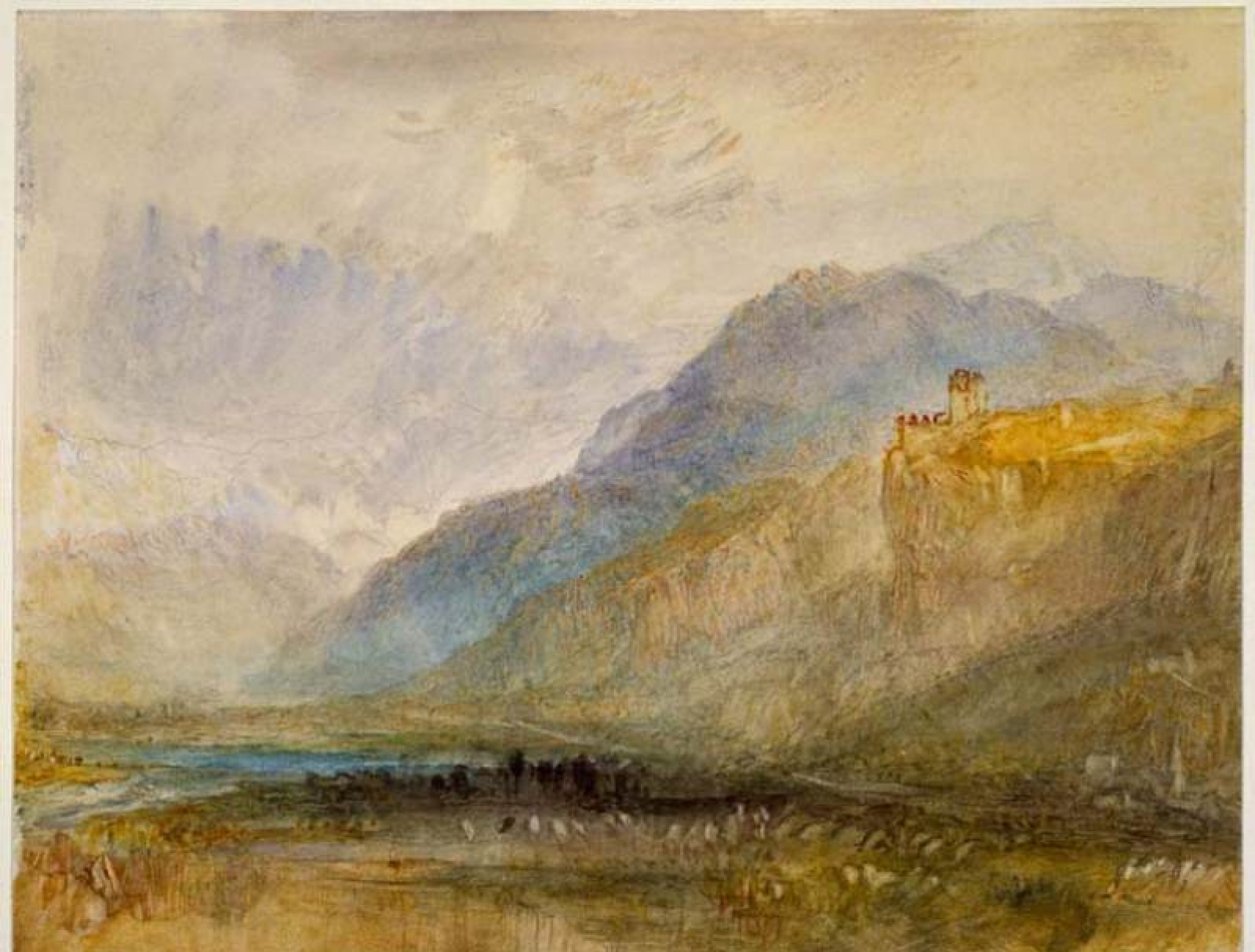 Alpine landscape, 1841, 29×23 cm by Joseph Mallord William Turner