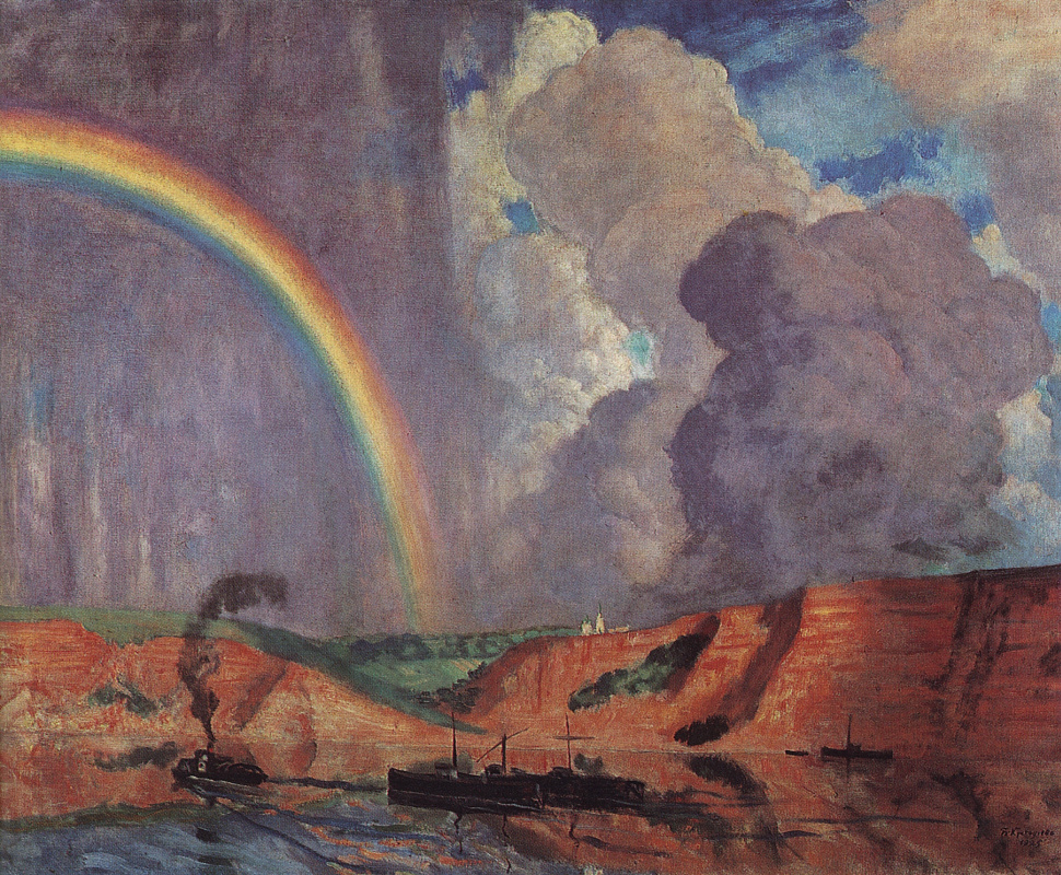 Boris Kustodiev. Volga. Rainbow