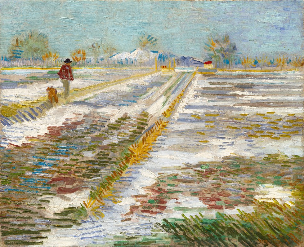 Vincent van Gogh. Paysage avec de la neige