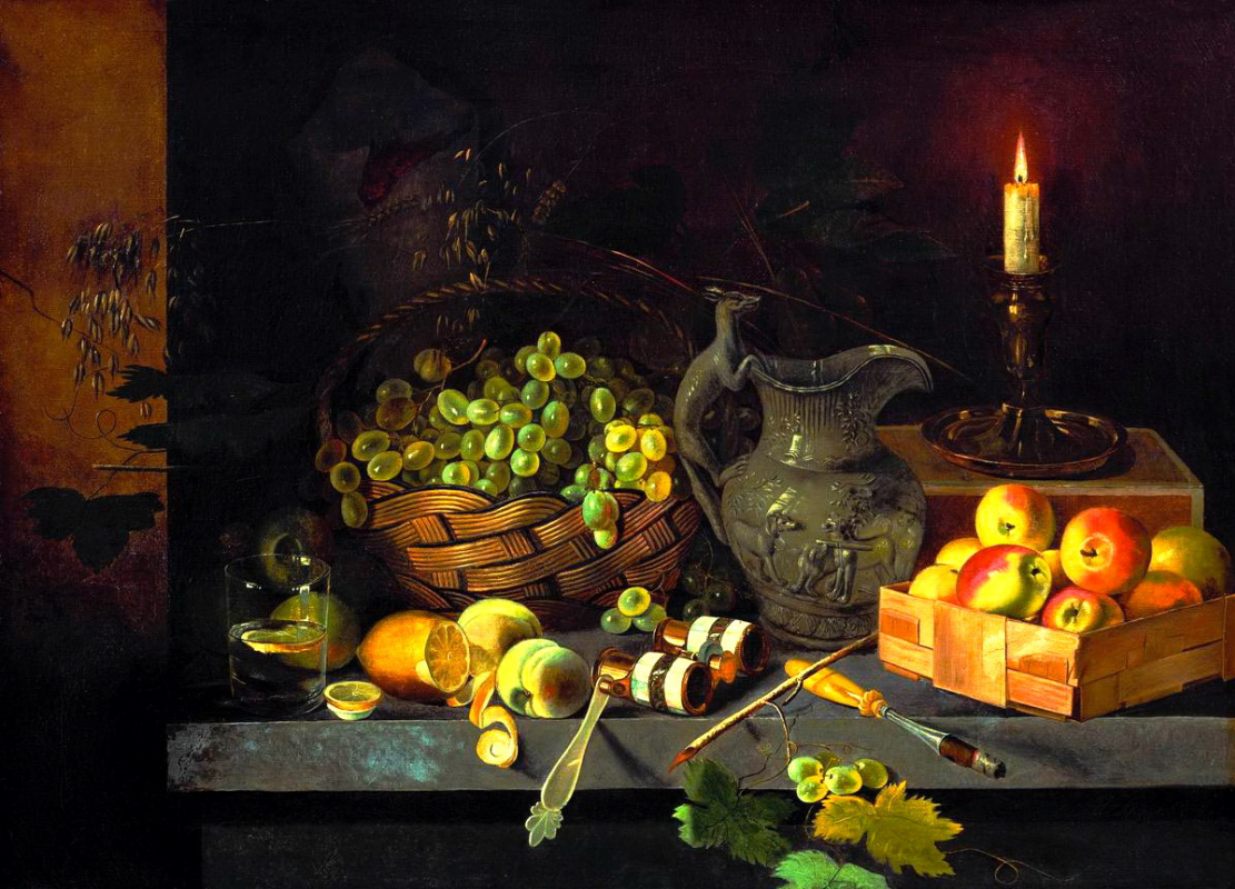 Ivan Fomich (Trofimovich) Khrutsky. Still life with candle