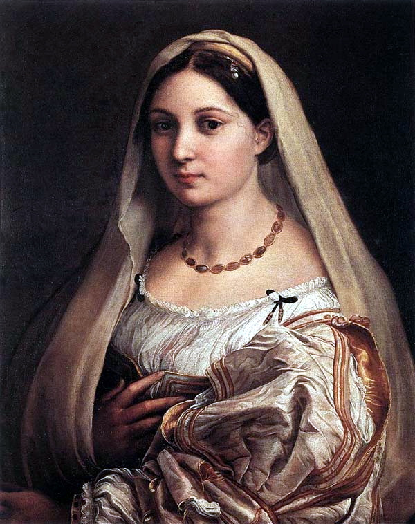 Donna Velata (the veiled Woman, portrait Fornarina)