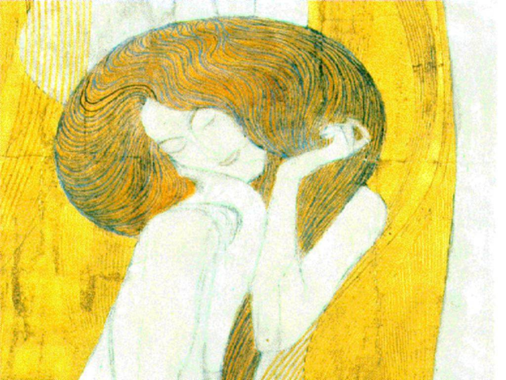 Gustav Klimt. Beethoven Frieze, Art (fragment)
