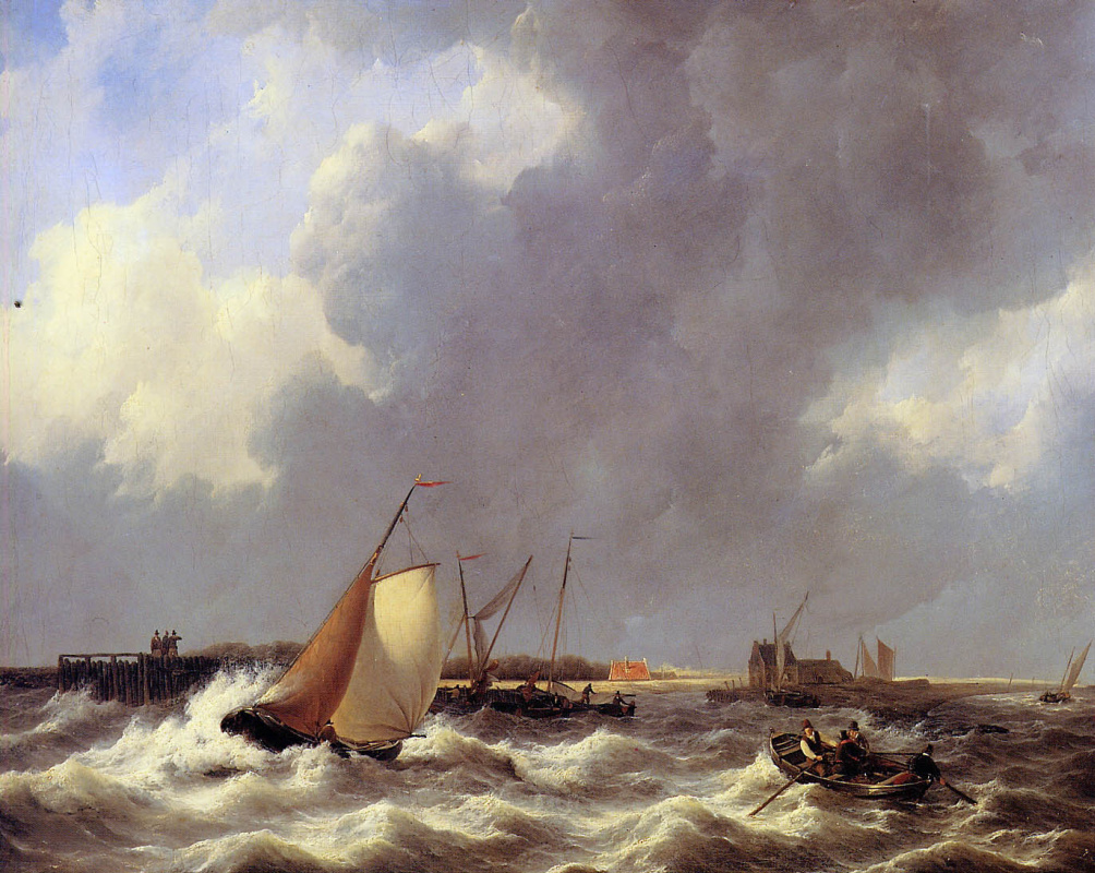 Petrus Szotel. Storming sea