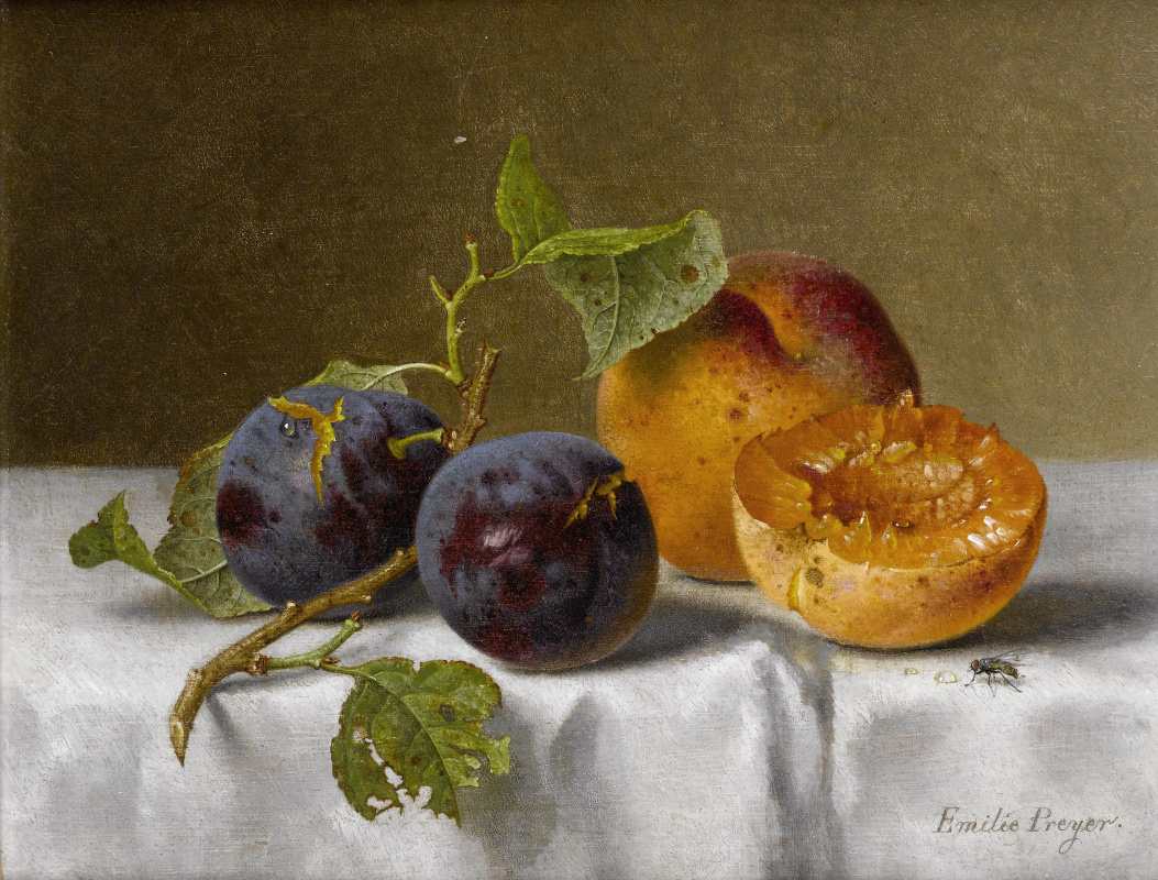 Emily Prairie. Plums and apricots