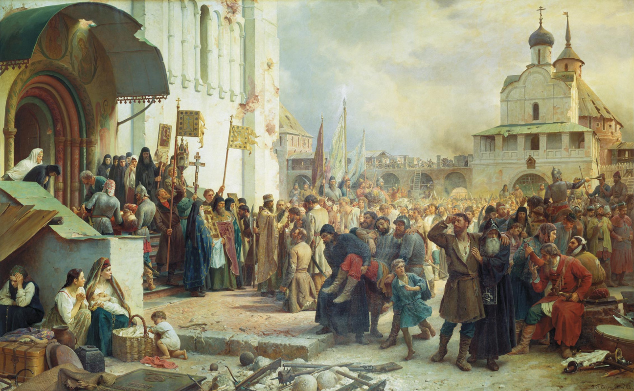 Vasily Vereshchagin. The siege of the Trinity Sergius Lavra