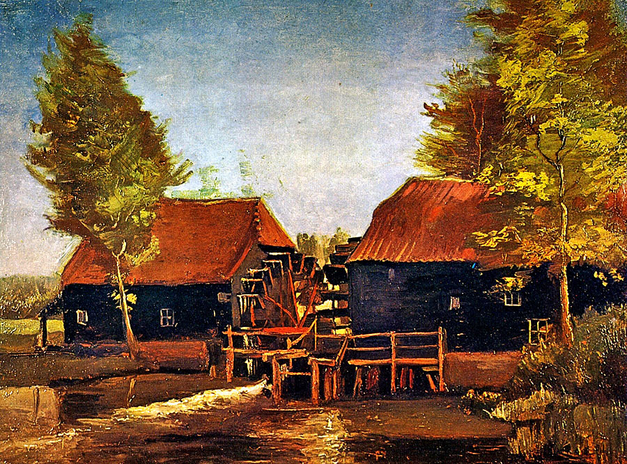 Vincent van Gogh. Mulino ad acqua a Kölen, vicino a Nuenen