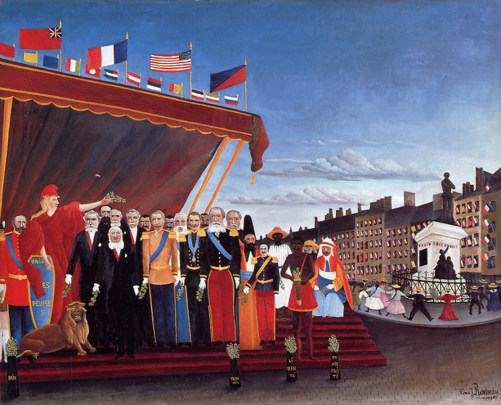 Henri Rousseau. The representatives of foreign powers