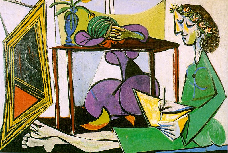 Pablo Picasso. Interior with a girl drawing
