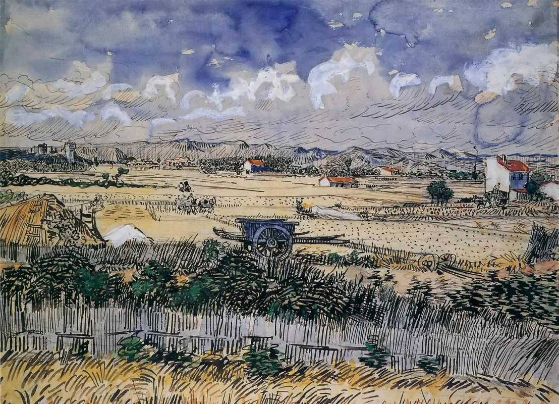 Vincent van Gogh. LA MOISSON EN PROVENCE