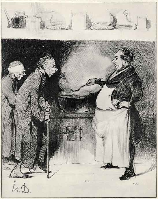 Honore Daumier. The people's kitchen