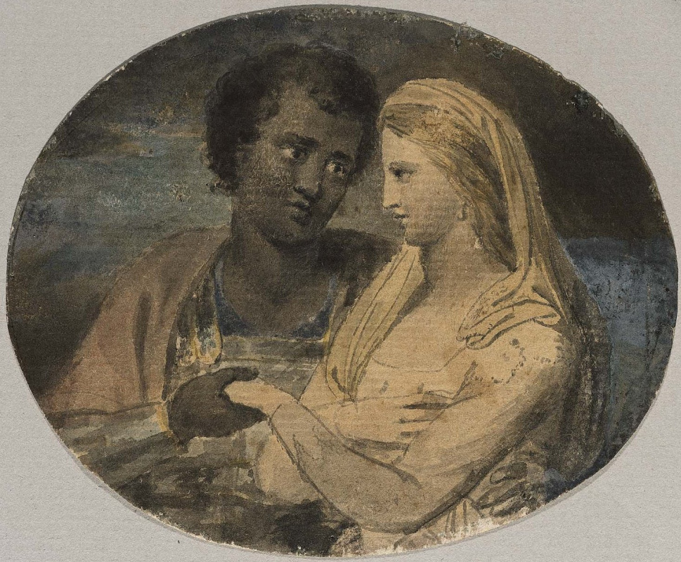Уильям Блейк. 莎士比亚的插图。奥赛罗和苔丝狄蒙娜