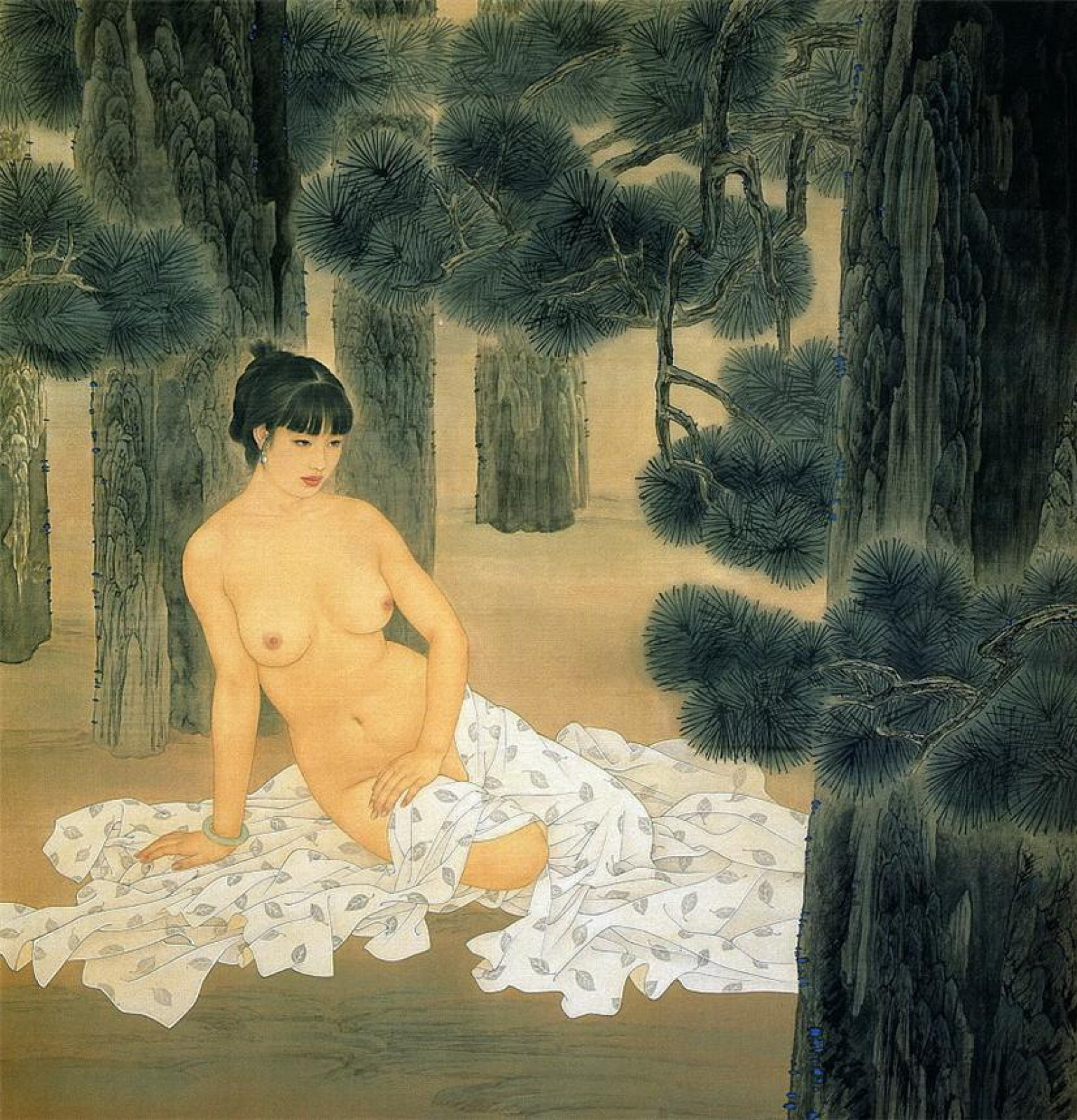 Jao Guojin and Meifeng Wang Desnudo en el bosque, XX: Descripción de la  obra | Arthive