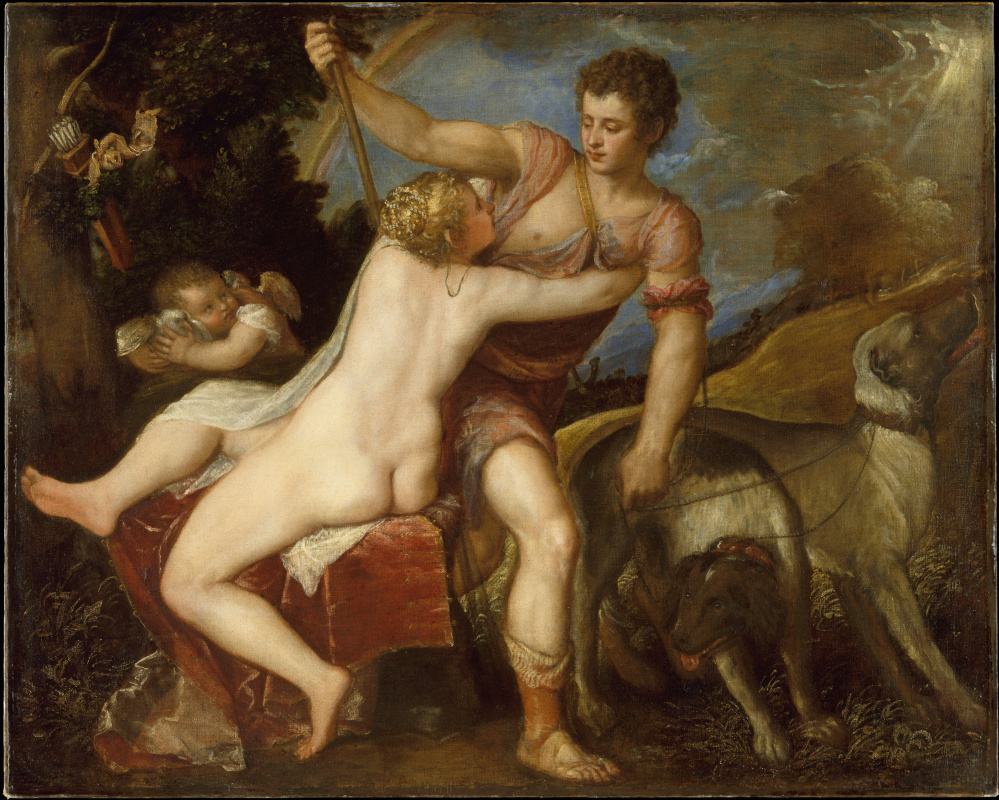 Titian Vecelli. Venus and Adonis