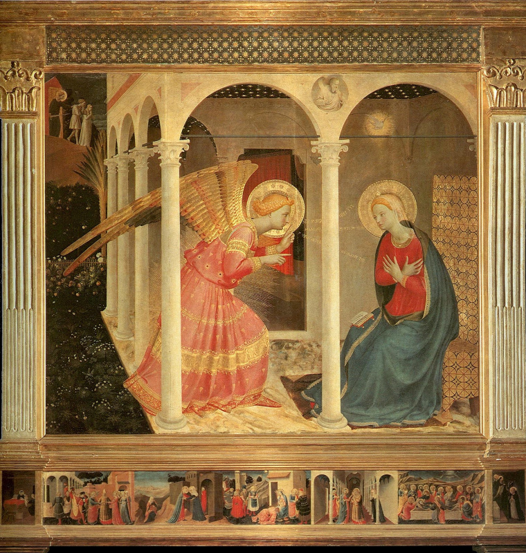 Фра Беато Анджелико. Annunciation. Altar of Diochezano