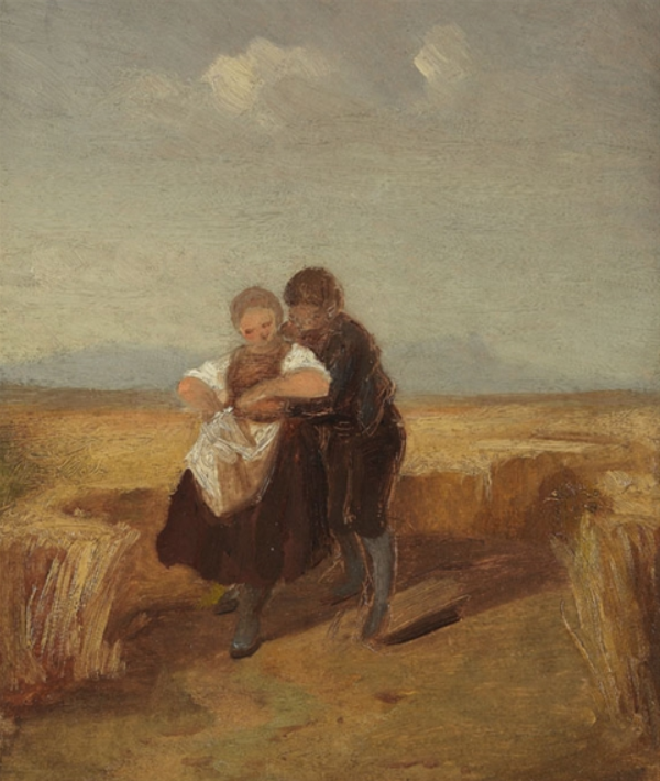 Couple in field