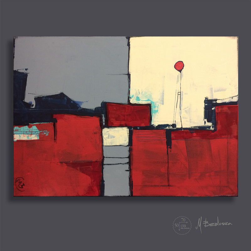 Mike Bezloska. Red landscape