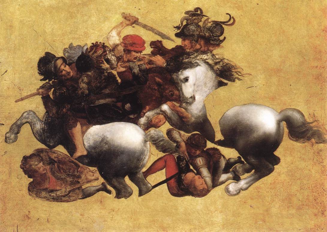 Leonardo da Vinci. The battle of Anghiari