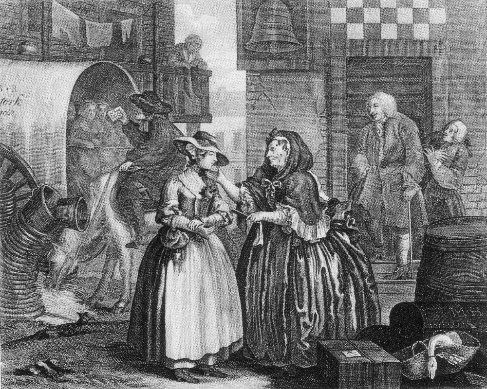 William Hogarth. Career prostitutes. Trapped the summary