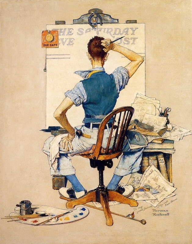 Norman Rockwell. The deadline