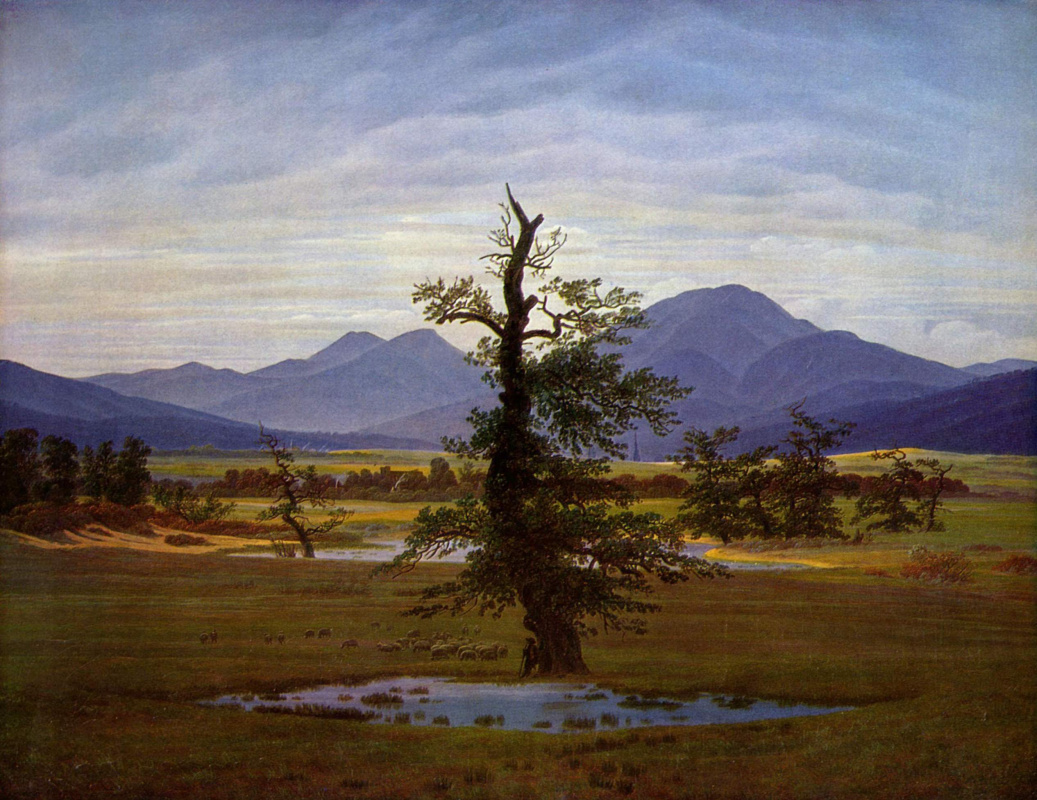 Caspar David Friedrich. Lonely tree