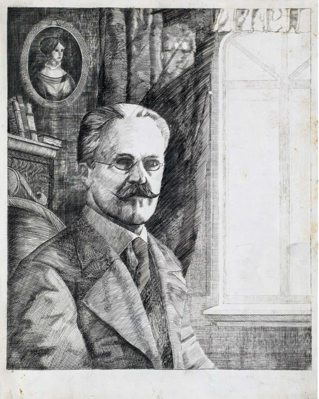 Valery Ivanovich Moshkin. Portrait of Vladimir Platonovich Sukachev