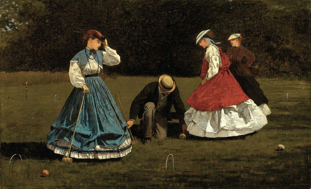 温斯洛 无 荷马. The game of croquet
