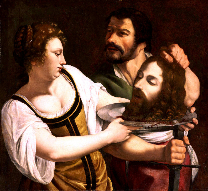 Artemisia Gentileschi. Salome with the head of John the Baptist