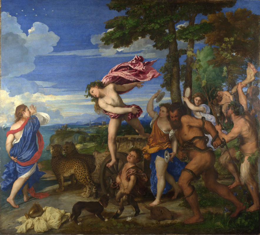 Titian Vecelli. Bacchus and Ariadne