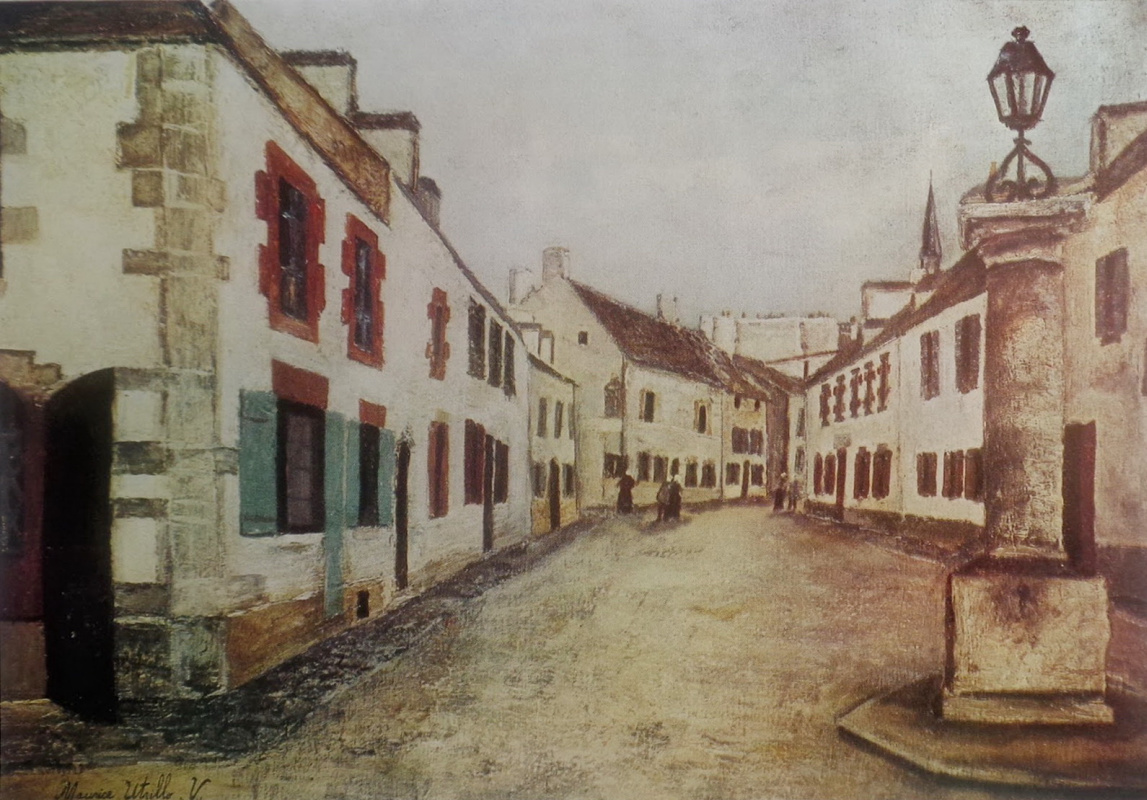 Maurice Utrillo. Street in Le Conquet. Brittany