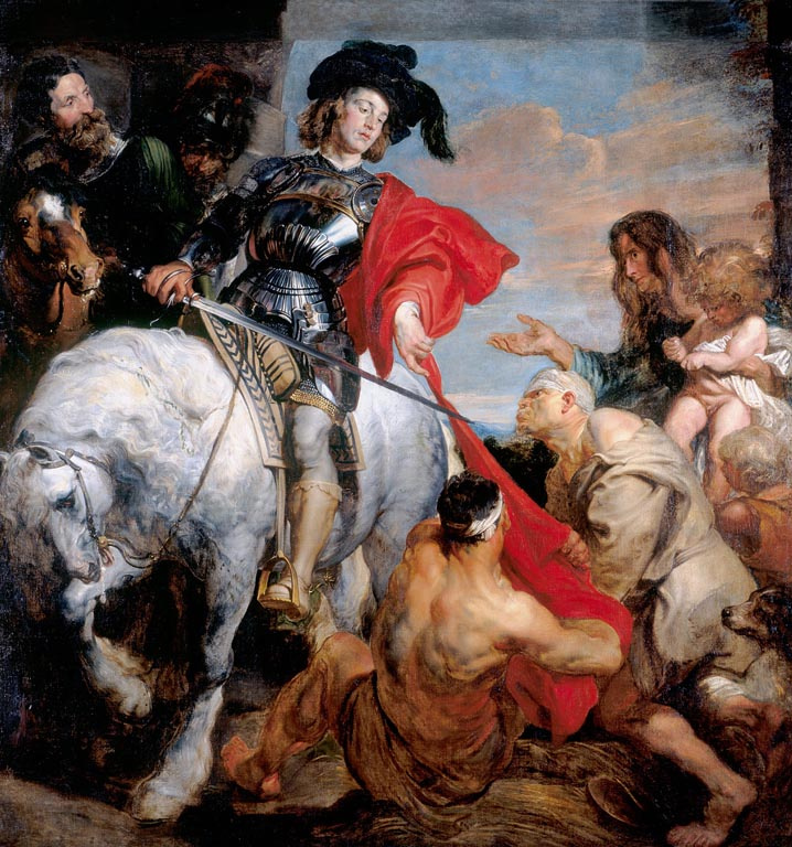 Anthony van Dyck. Saint Martin divides his cloak