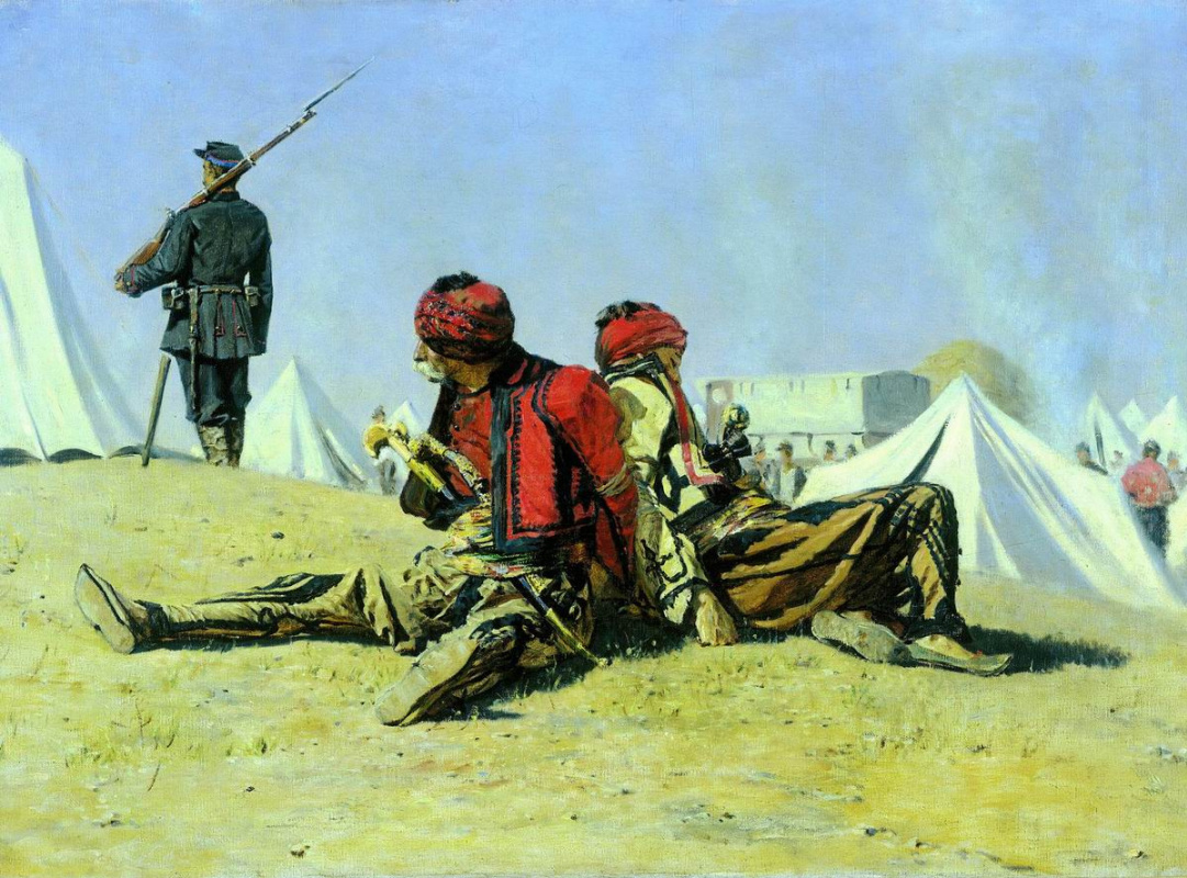 Vasily Vereshchagin. Two hawks (Bashibuzuki)