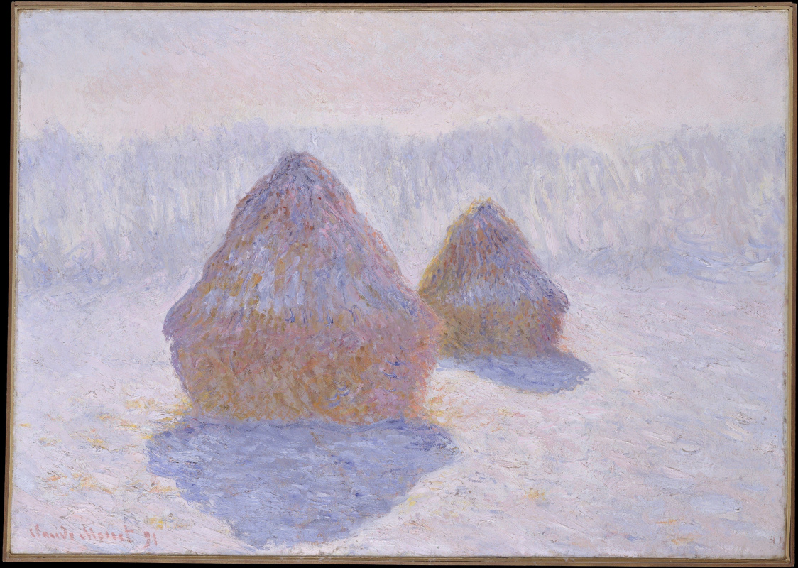 Claude Monet. Haystacks. The effect of frost