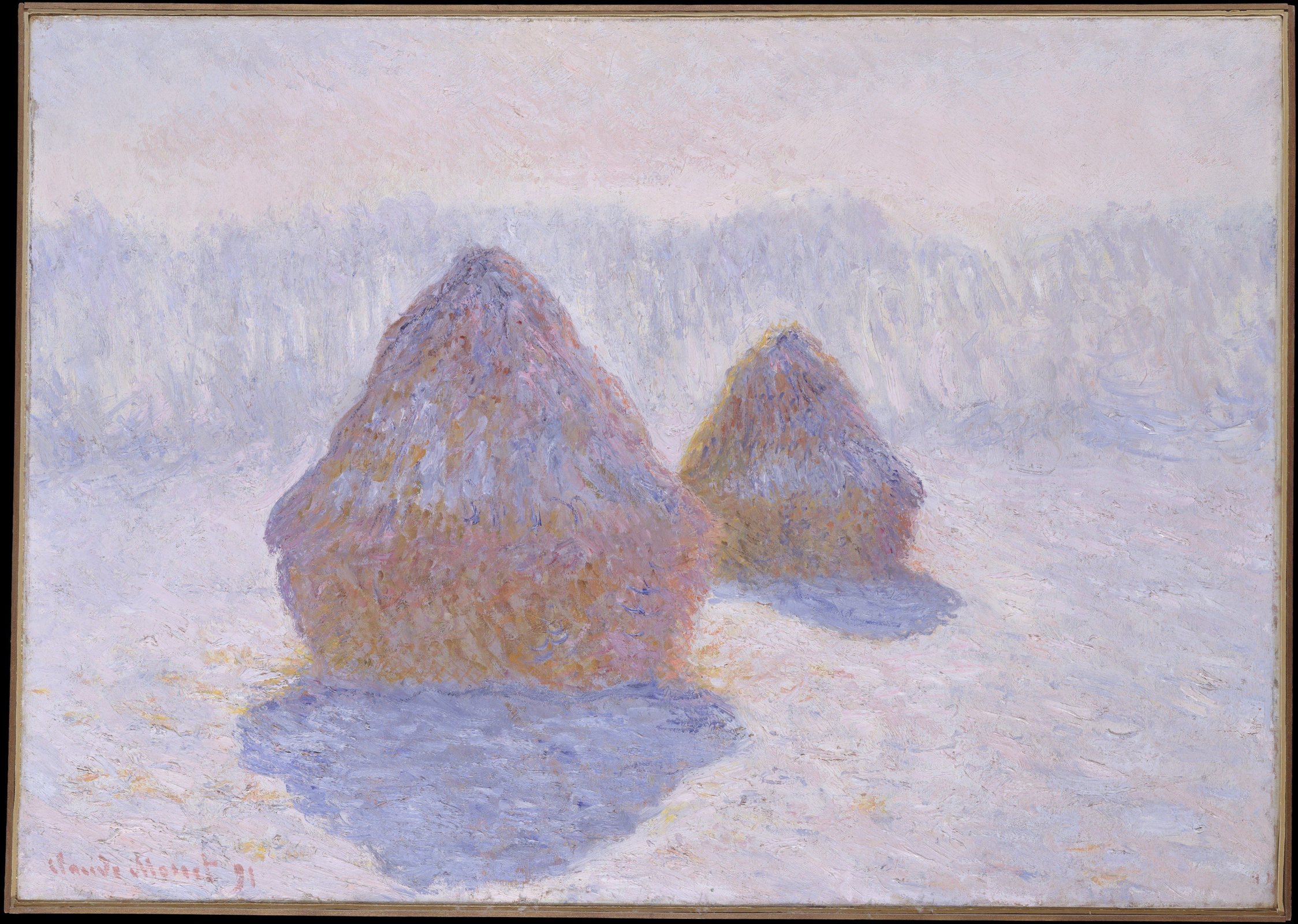 Buy a digital copy: Claude Monet - Haystacks. The effect of frost