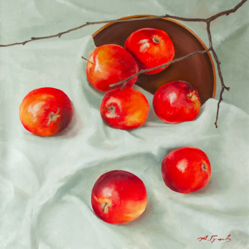 Andrei Gusev. "Red apples."