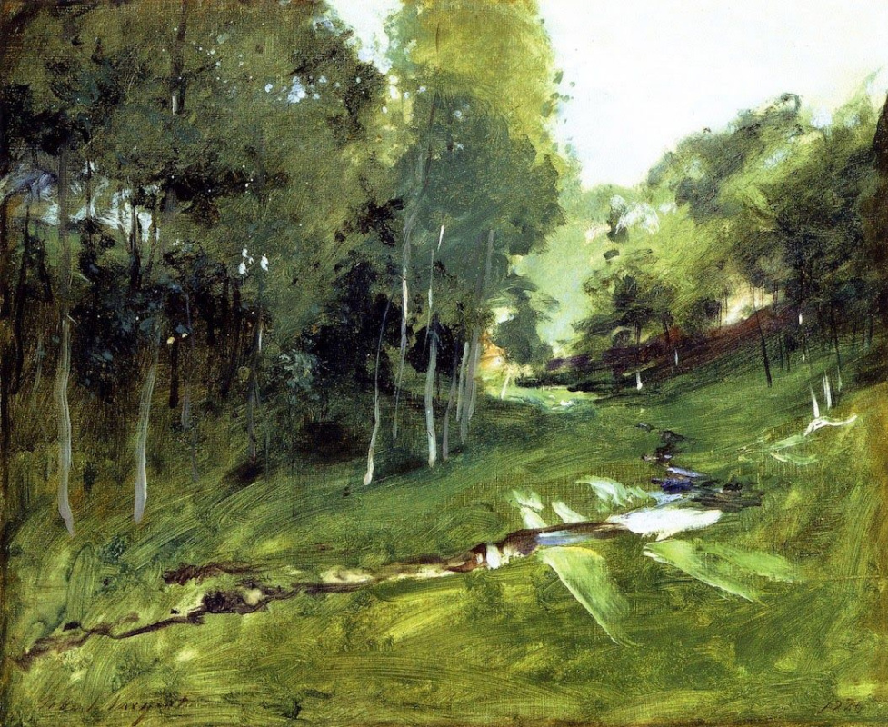 John Singer Sargent. Forest landscape
