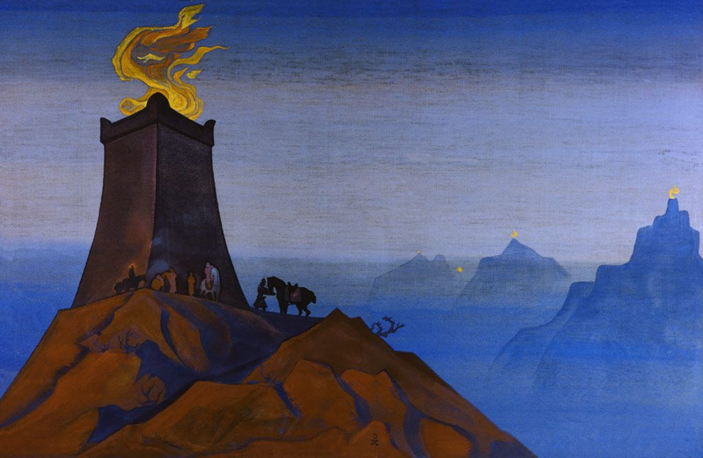 Nicholas Roerich. I fiori di Timur (Fuochi della vittoria)