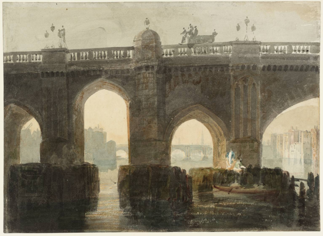 Joseph Mallord William Turner. Old London bridge