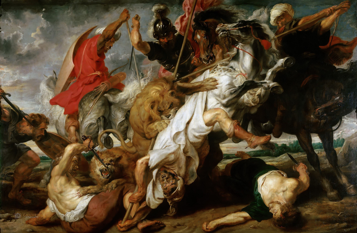 Peter Paul Rubens. Hunting lions