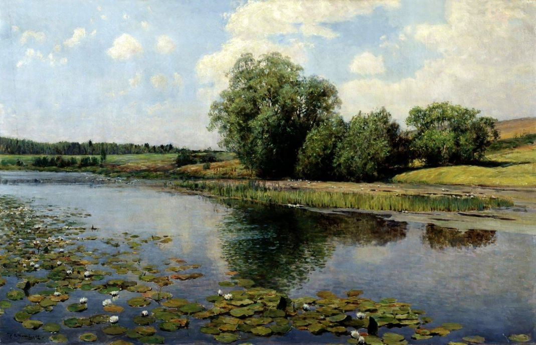 Ilya Semenovich Ostroukhov. The river in the afternoon