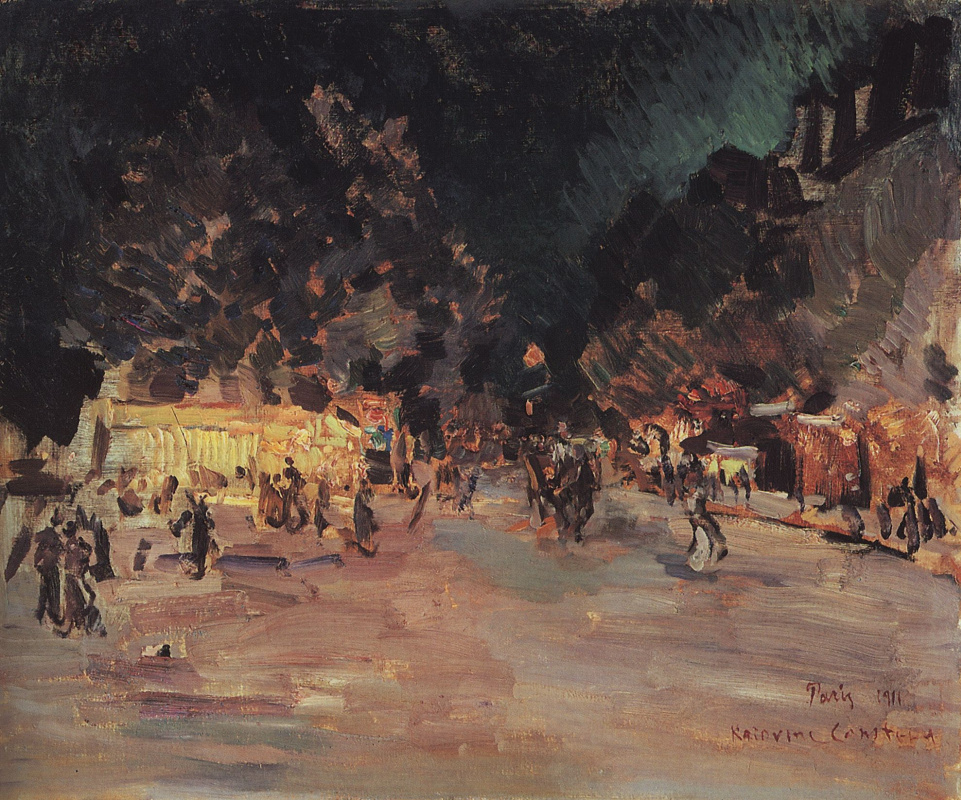 Konstantin Korovin. Paris by night