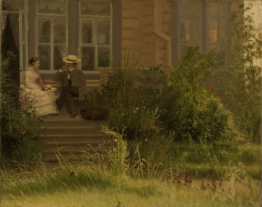 Ivan Nikolayevich Kramskoy. Auf dem Balkon. Сиверская