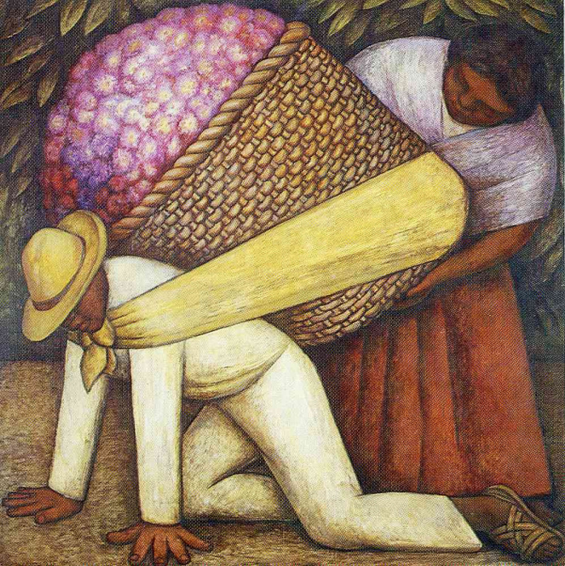 Diego Maria Rivera. Flower seller