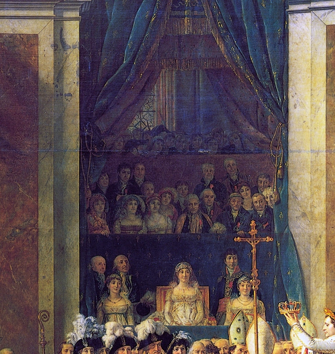 Jacques-Louis David. The coronation of the Emperor Napoleon I and coronation of Empress Josephine in Notre-Dame de Paris, 2 December 1804. Fragment. Napoleon's Mother